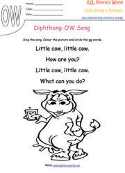 ow-diphthong-song-worksheet